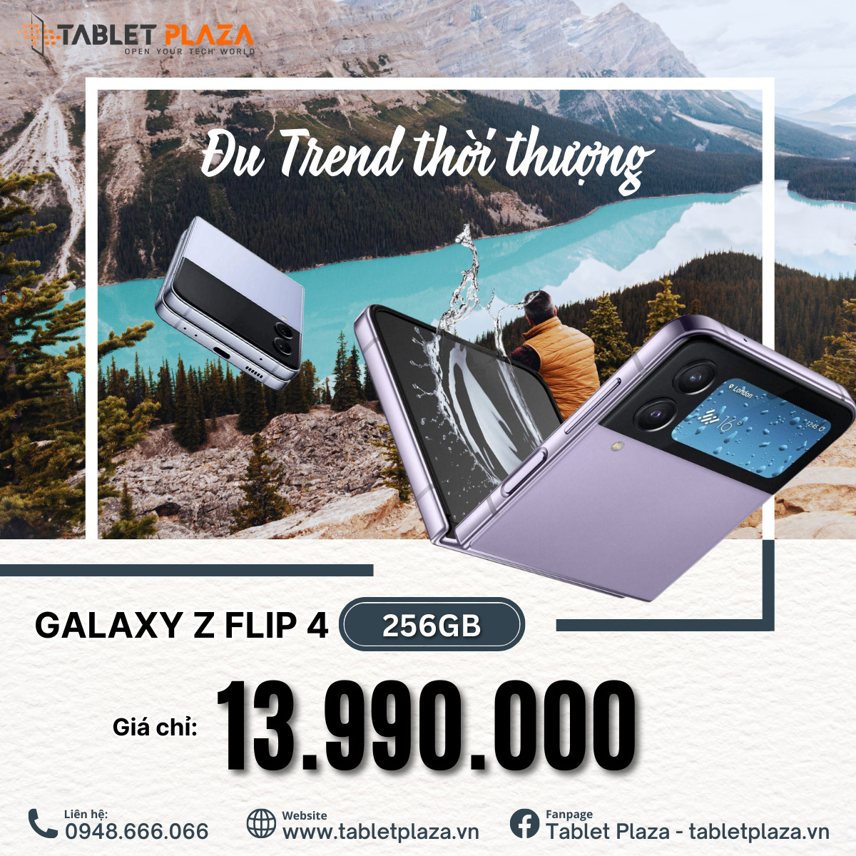 Đú trend cùng Galaxy Z Flip4 tại Tablet Plaza Bến Cát