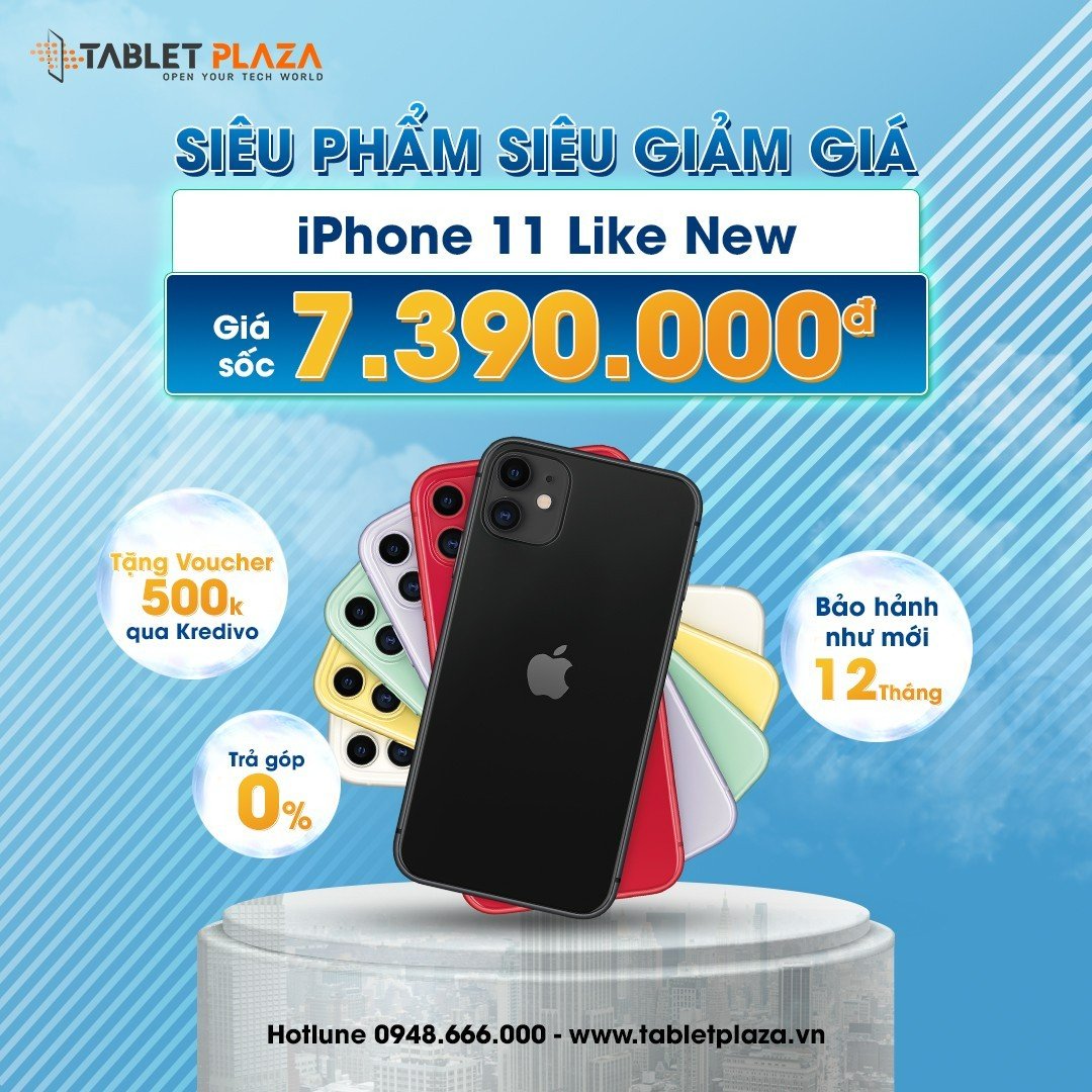 Trả góp ngay hôm nay iphone 11 likenew bến cát-bình