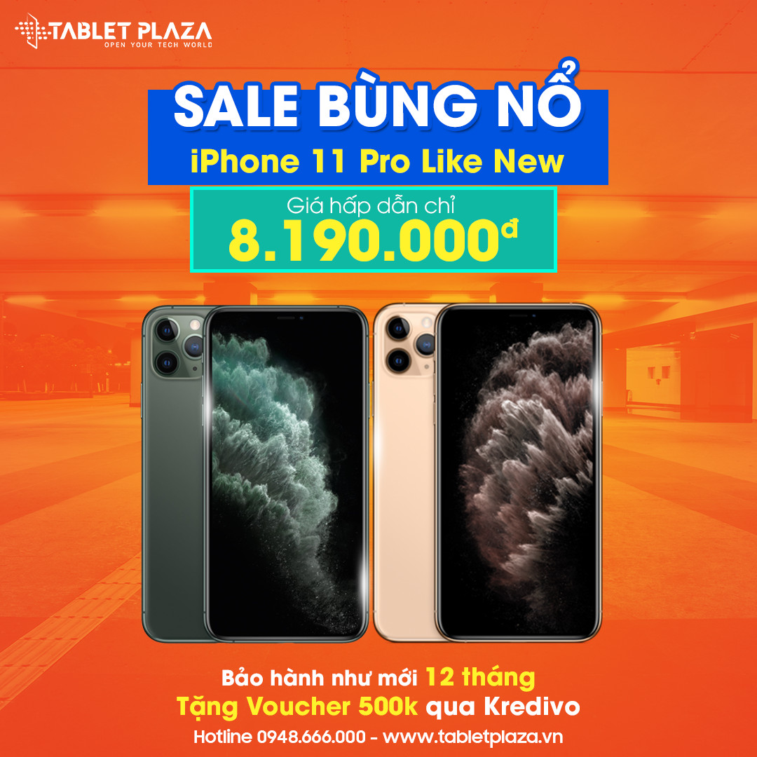 iphone 11 pro likenew 9-7 Bến Cát-Bình Dương