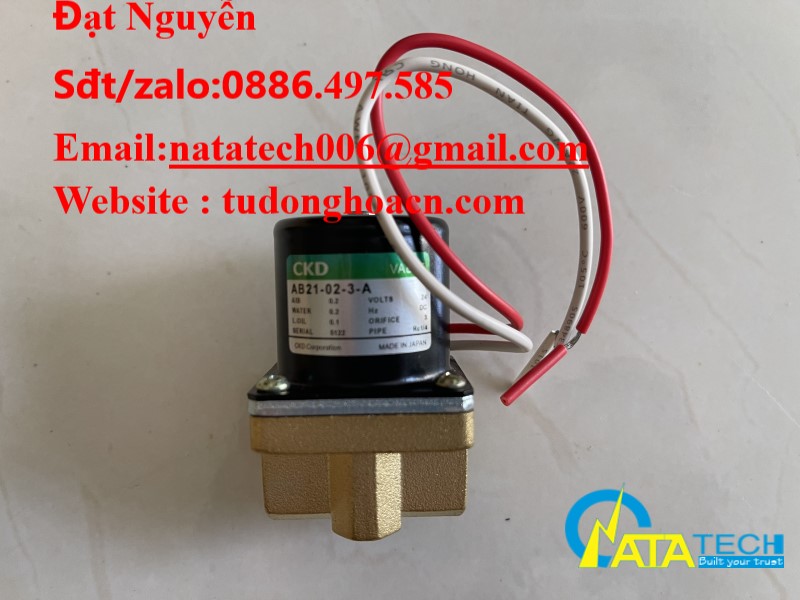 AB21-02-3-A van điện từ ứng dụng cho nhiều môi trường chính hãng CKD