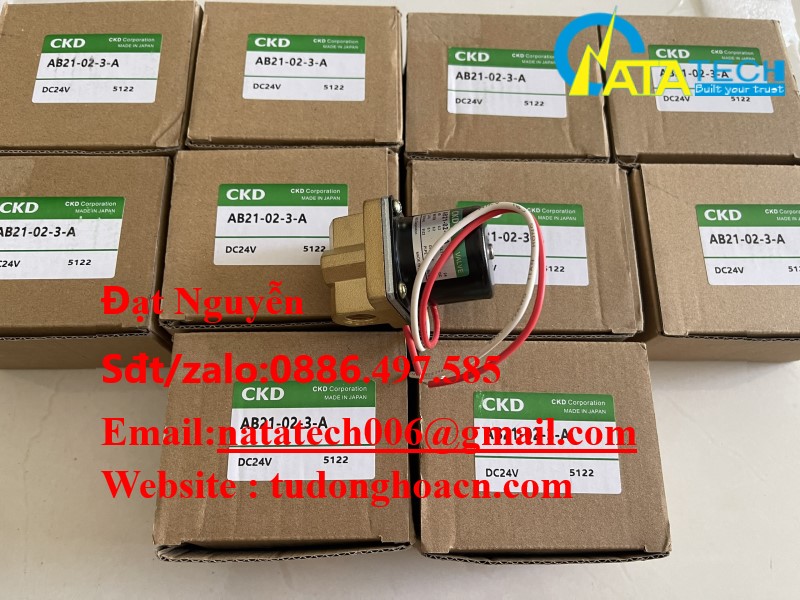 AB21-02-3-A van điện từ ứng dụng cho nhiều môi trường chính hãng CKD