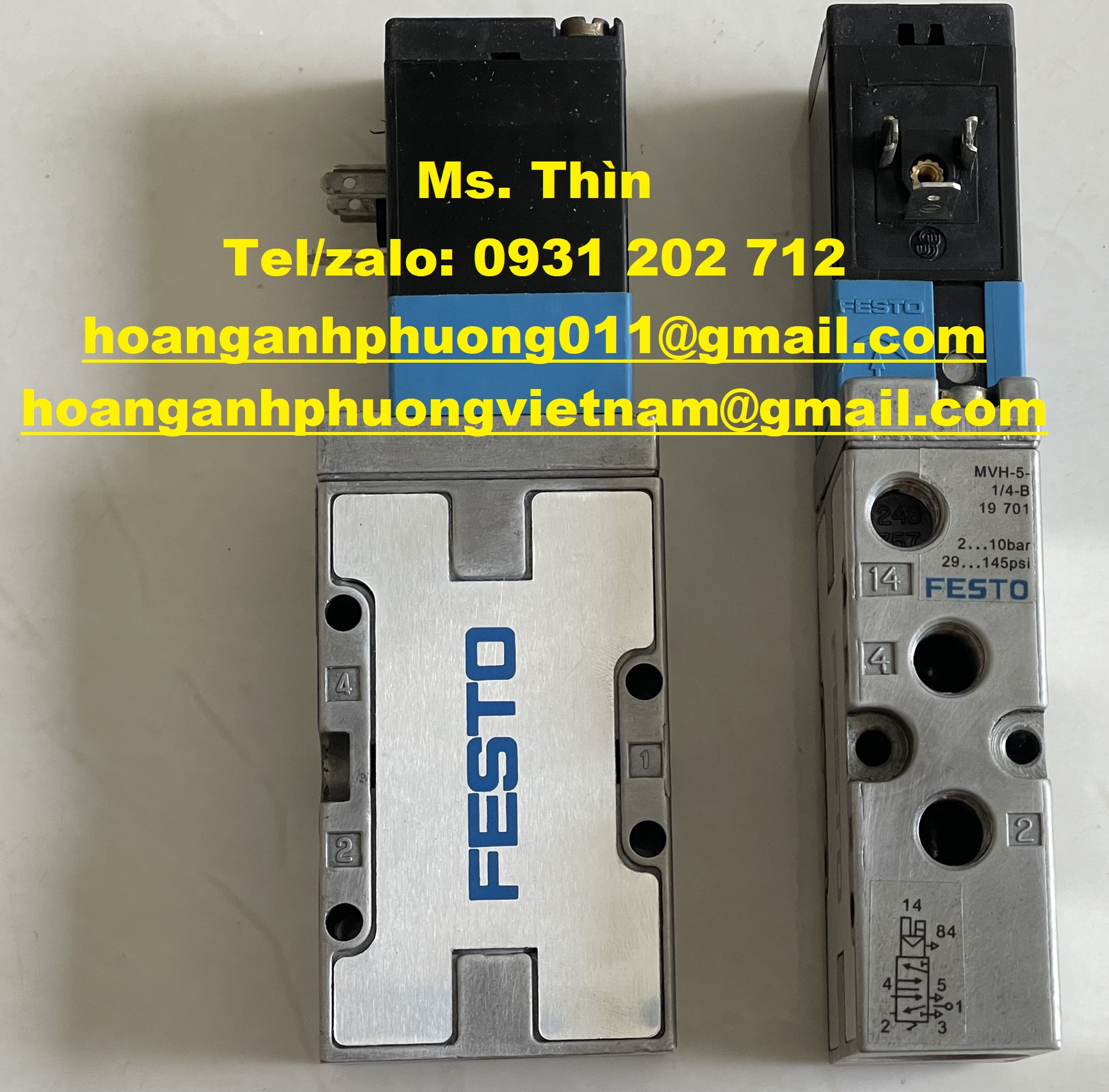 Van điện từ Festo  MVH-5-1/4-B (19701)  giá tốt  new 100%