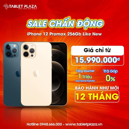 Sale chấn động cuối tuần iphone 12 pro max