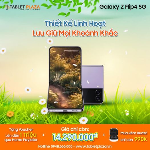 Hot Sale Galaxy Z Flip 4 5G tại Tablet Plaza