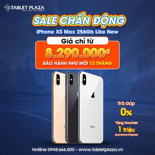 Sale chấn động iphone Xs Max tại Tablet Plaza