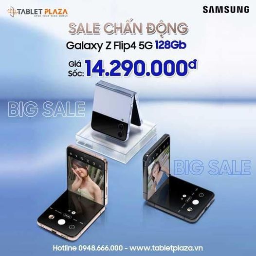Samsung Z Flip 4 sale chấn động tại Tablet Plaza