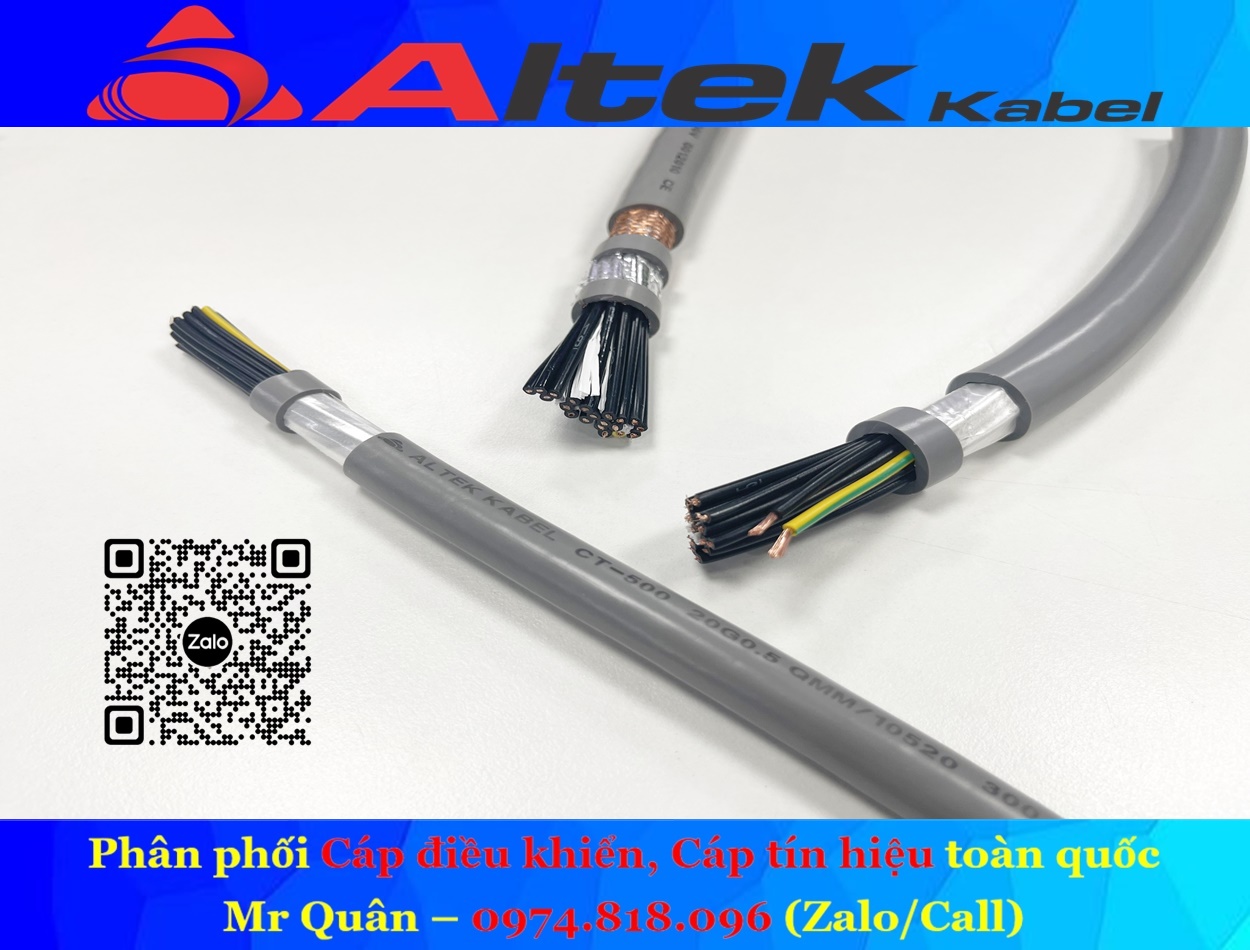 Cáp điều khiển 20x0.5, 20x0.75, 20x1.0, 20x1.5
