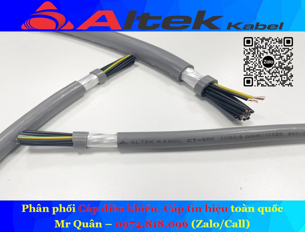 Cáp điều khiển 20x0.5, 20x0.75, 20x1.0, 20x1.5