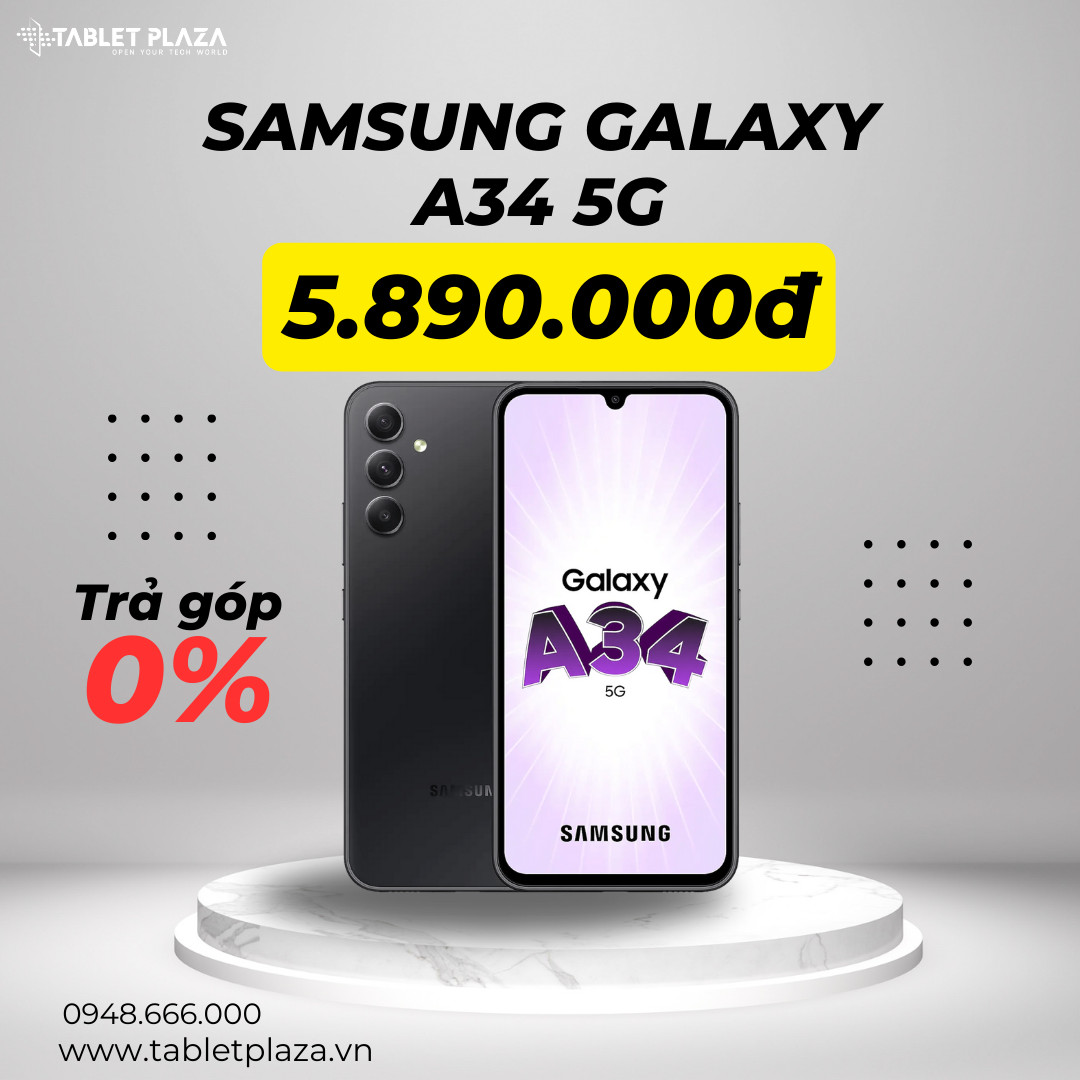 đến hẹn lại sale galaxy a34 128gb 5g ưu đãi