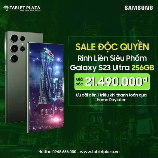 Rinh liền siêu phẩm S23 Ultra tại Tablet Plaza