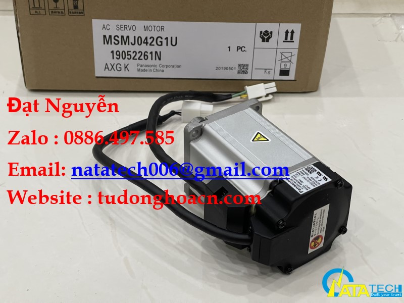 MSMJ042G1U bộ động cơ 400W dòng Minas A5 - Đại Lý Panasonic - Natatech
