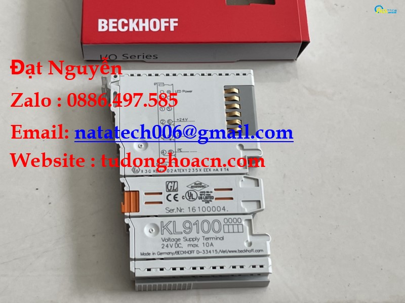 KL9100  Thiết bị đầu cuối cung cấp tiềm năng - Đại Lý Beckhoff