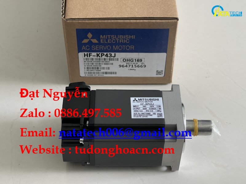 HF-KP43J bộ động cơ công suất 0.4Kw - Đại lý chính hãng Mitsubishi