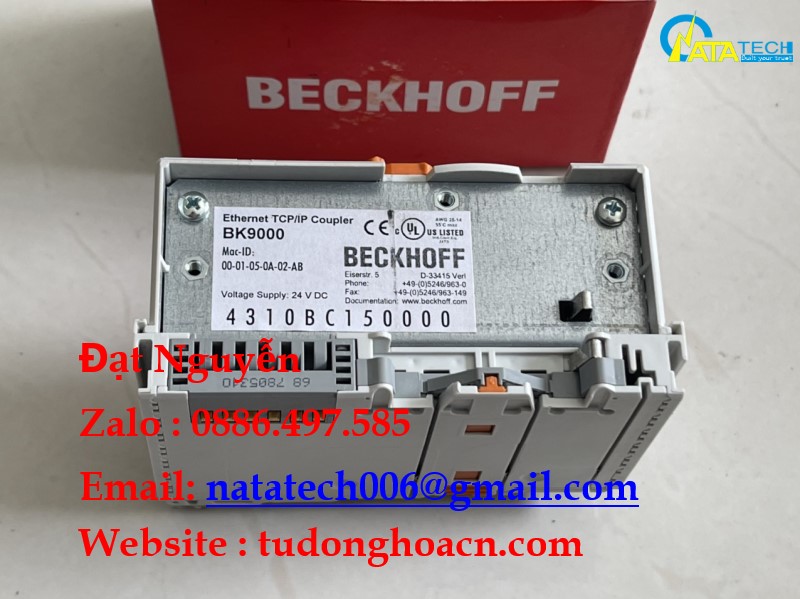 BK9000 bộ ghép nối bus ethernet TVP/IP chính hãng Beckhoff
