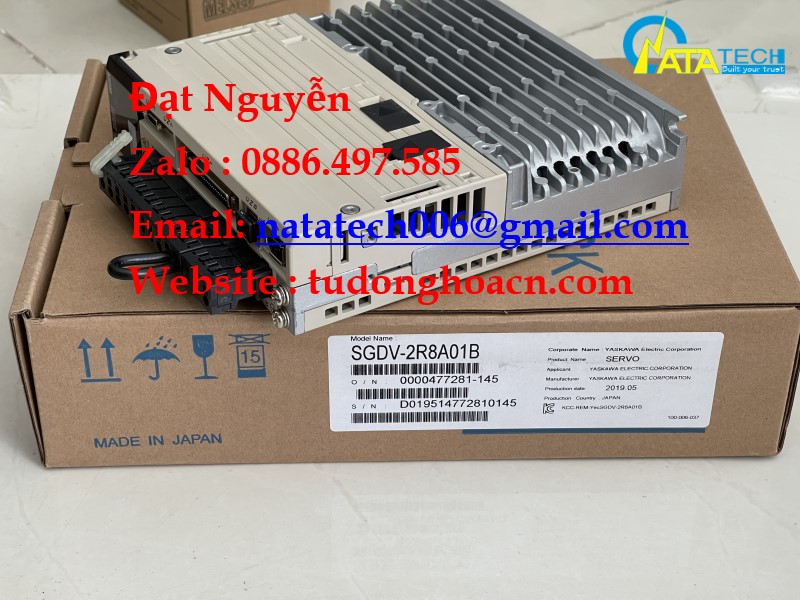 SGDV-2R8A01B bộ driver chính hãng công suất 400w Yaskawa- Đại Lý Nata