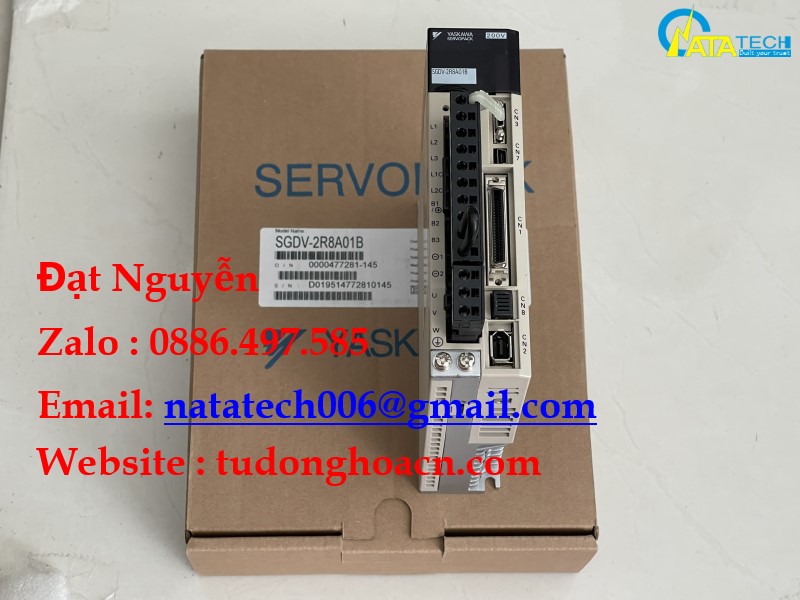 SGDV-2R8A01B bộ driver chính hãng công suất 400w Yaskawa- Đại Lý Nata