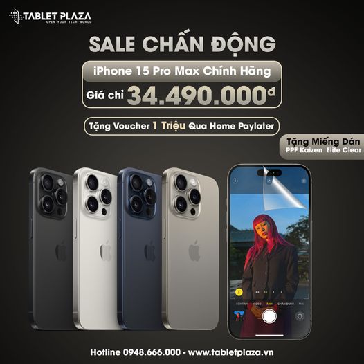 Sale chấn động với siêu phẩm bom tấn tại Tablet Plaza