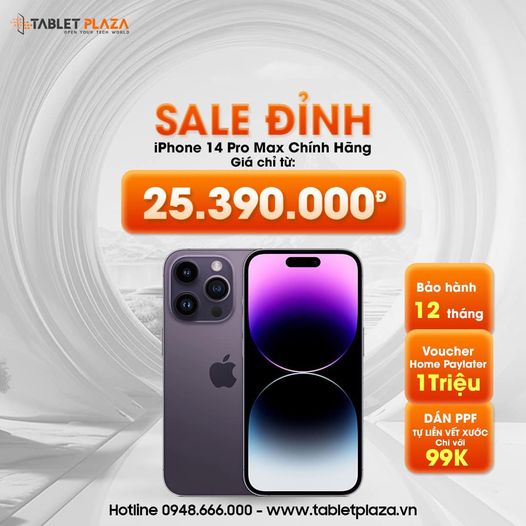 iPhone 14 Pro Max giá cực tốt tại Tabet Plaza