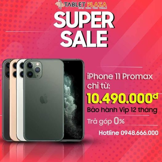 iPhone 11 Pro Max săn táo xịn tại Tablet Plaza