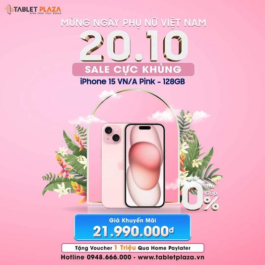 Sale tưng bừng mừng phái đẹp tại Tablet Plaza