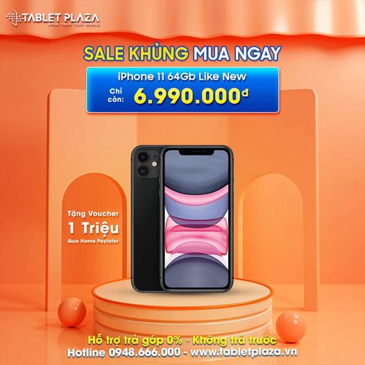 Sale khủng iPhone 11 Like New tại Tablet Plaza
