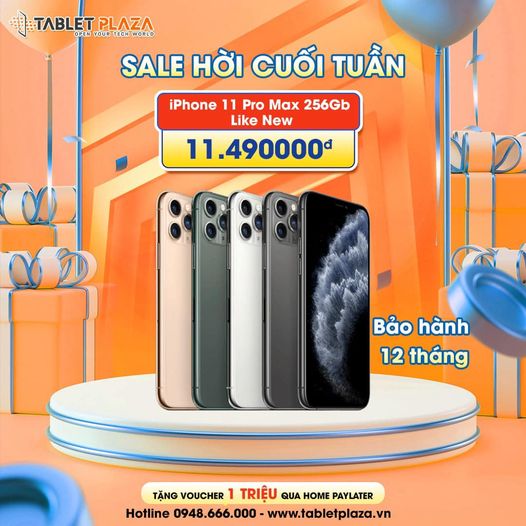 Sale hời cuối tuần iPhone 11 Pro Max tại Tablet Plaza