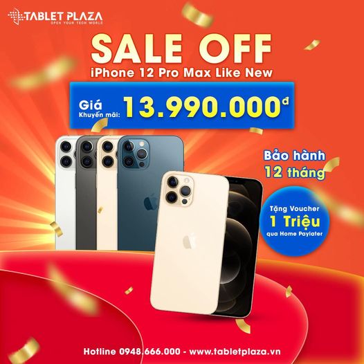 Sale off iPhone 12 Pro Max 128GB tại Tablet Plaza
