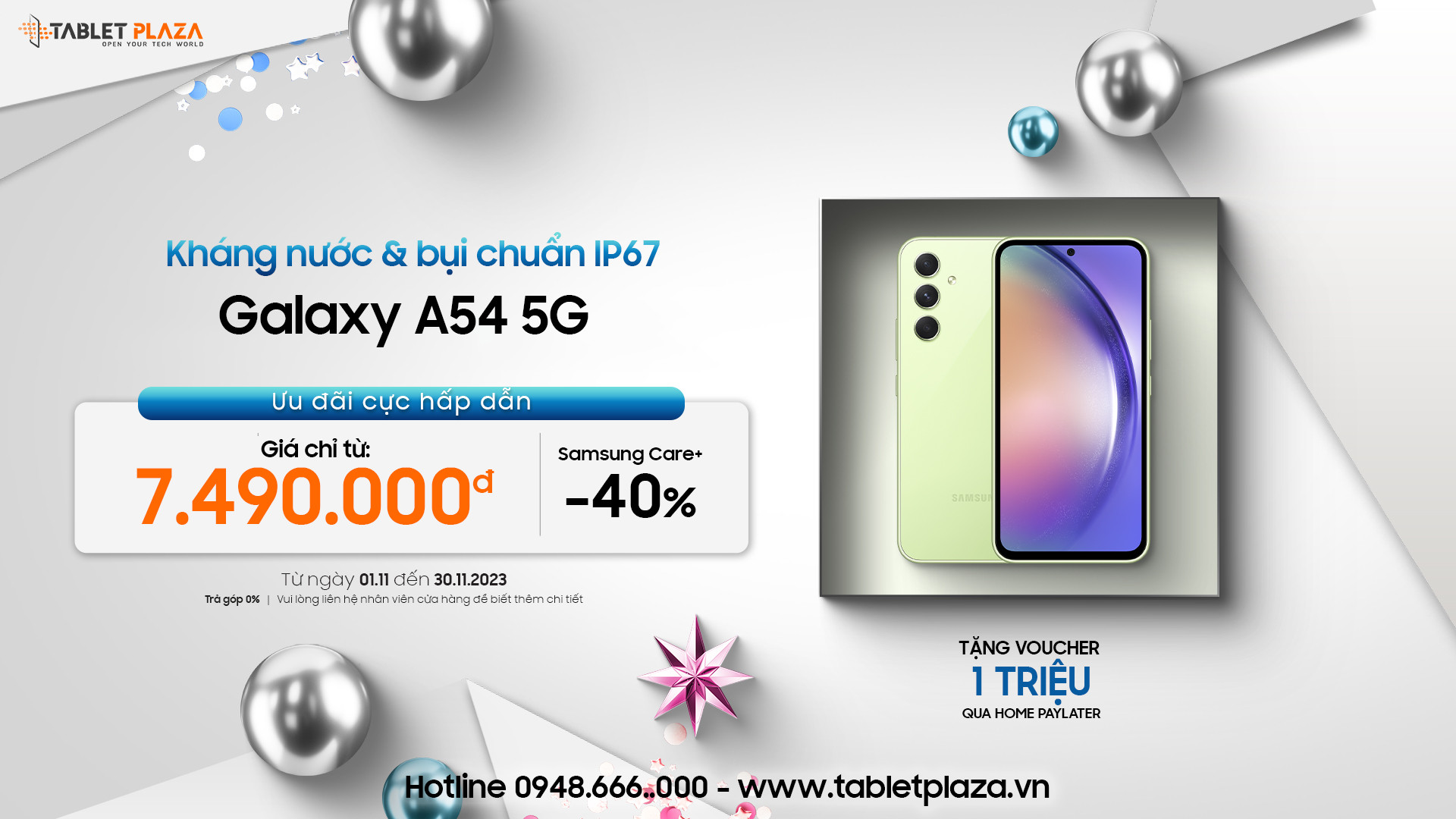 Hot sale galaxy a54 5g kháng nước kháng bụi