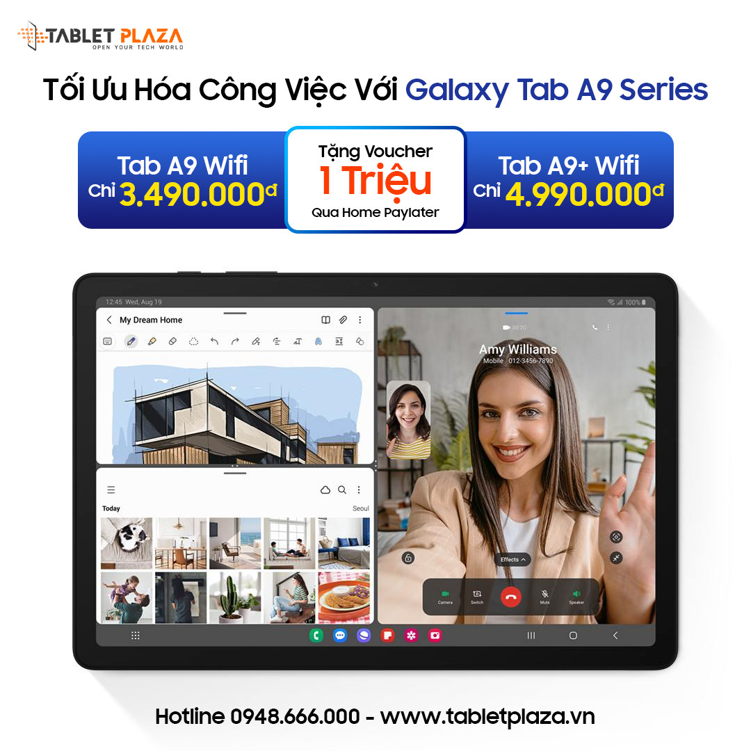 tối ưu hoá công việc với galaxy tab a9 series