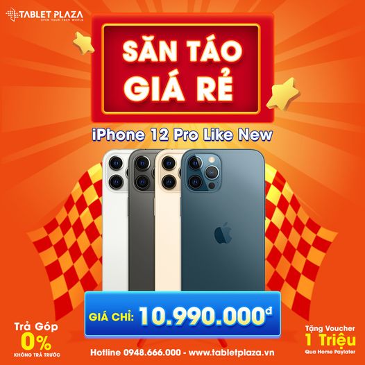 Săn táo giá rẻ iphone 12 Pro tại Tablet Plaza