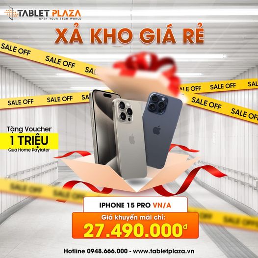 xả kho giá rẻ iphone 15 pro vn/a