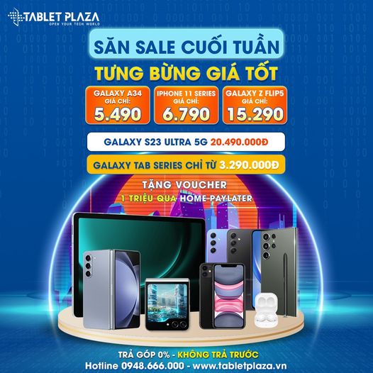 Săn sale cuối tuần tưng bừng giá tốt tại Tablet Plaza