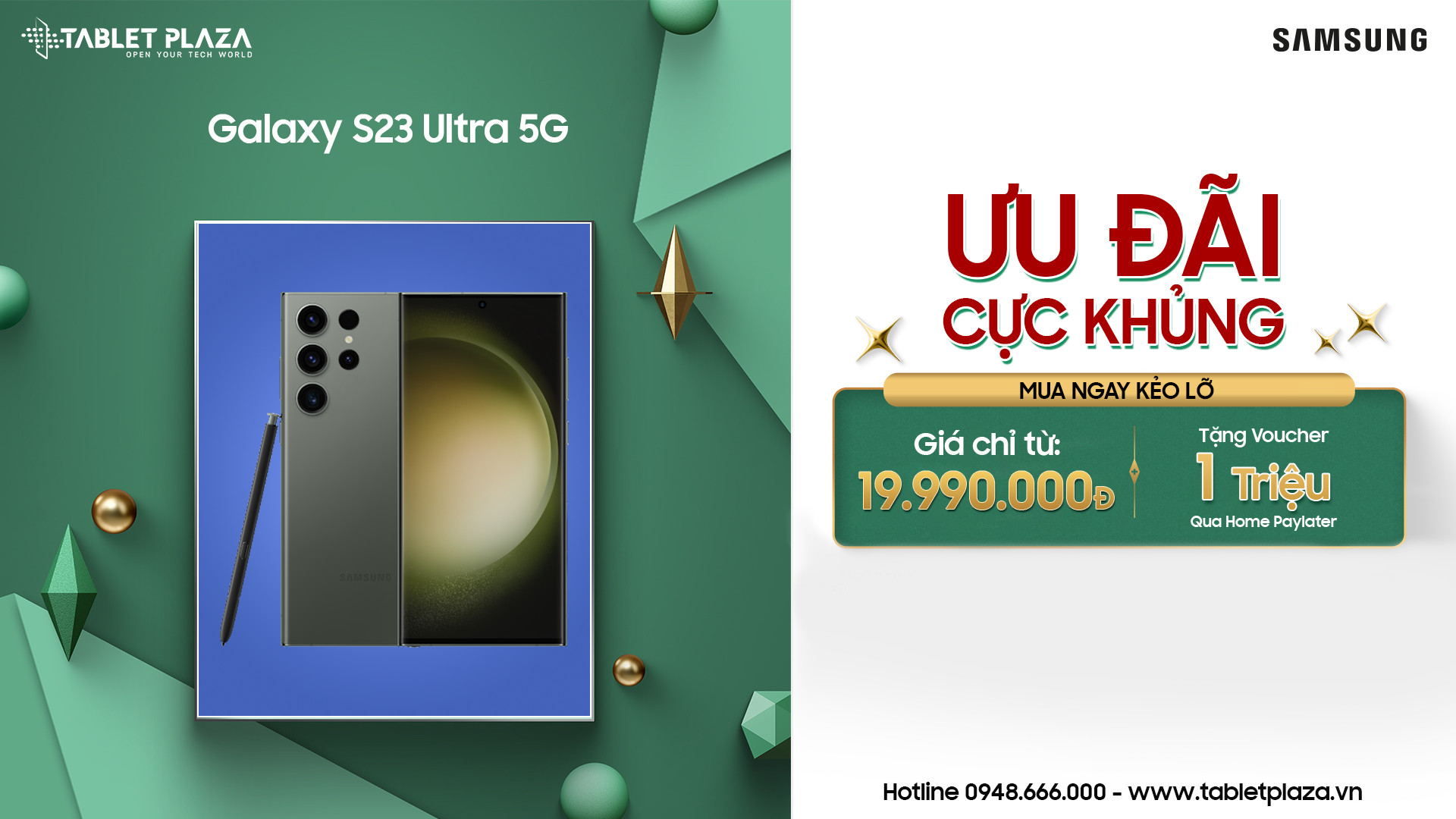 Ưu đãi cực khủng sắm ngay Galaxy S23 Ultra 5G