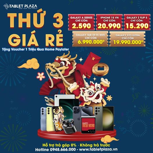 thứ ba giá rẻ chốt deal đầu năm