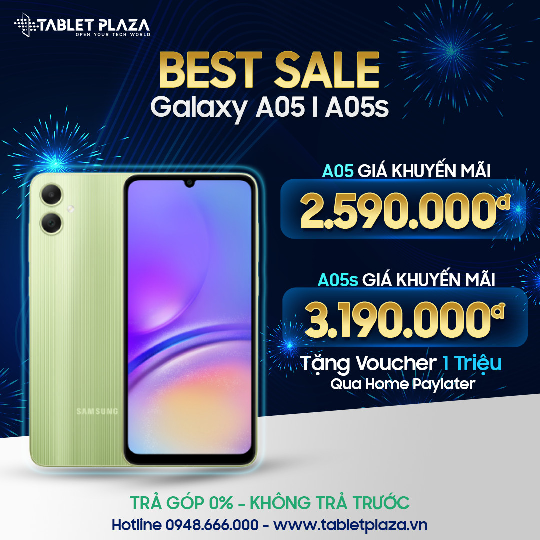 Samsung Galaxy A05 giá siêu hời tại Tablet Plaza