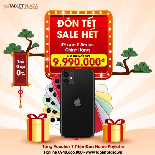 Đón tết sale hết iPhone 11 Series VN tại Tablet Plaza