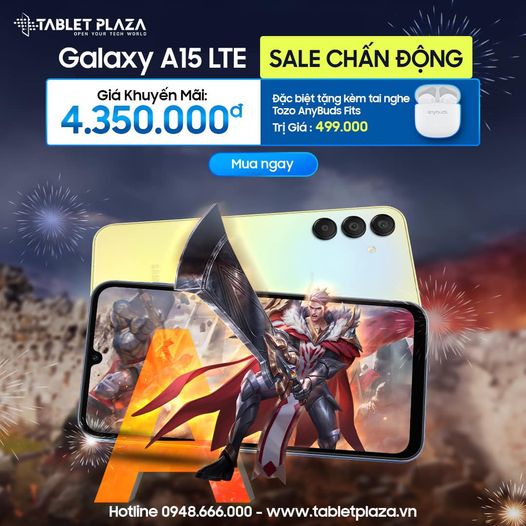 sale chấn động mua galaxy a15