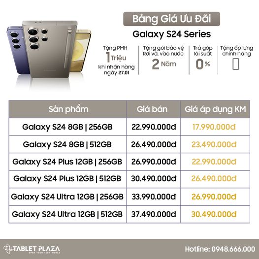 Đặt trước Galaxy S24 series rinh ngàn ưu đãi sốc