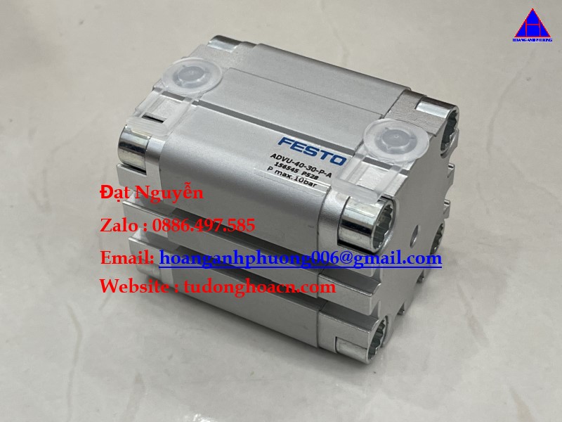 ADVU-40-30-P-A bộ xi lanh dạng trục 40mm piston chính hãng Festo