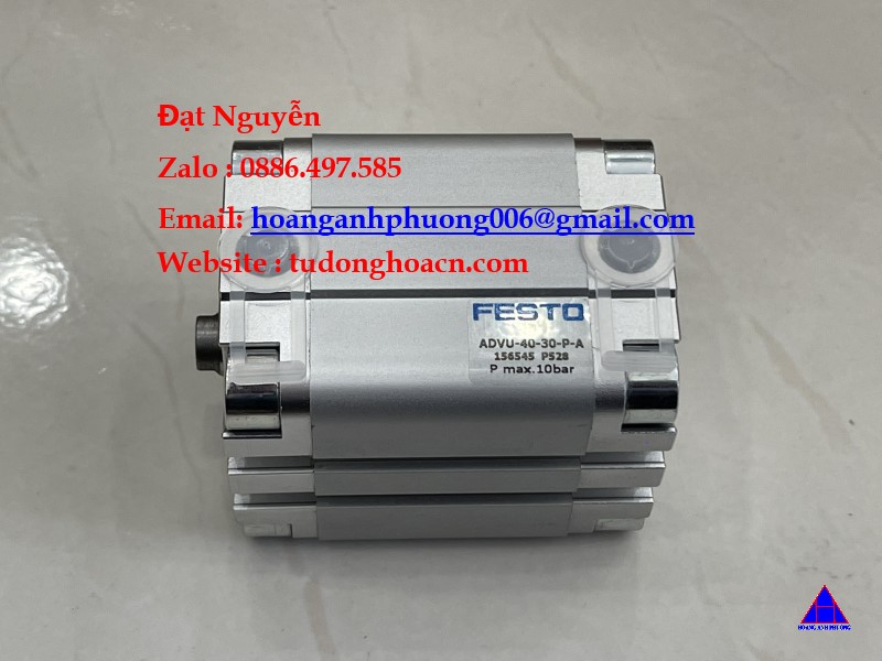 ADVU-40-30-P-A bộ xi lanh dạng trục 40mm piston chính hãng Festo