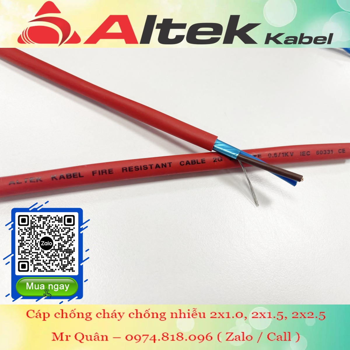 Altek Kabel: Cáp chống cháy chống nhiễu giá rẻ