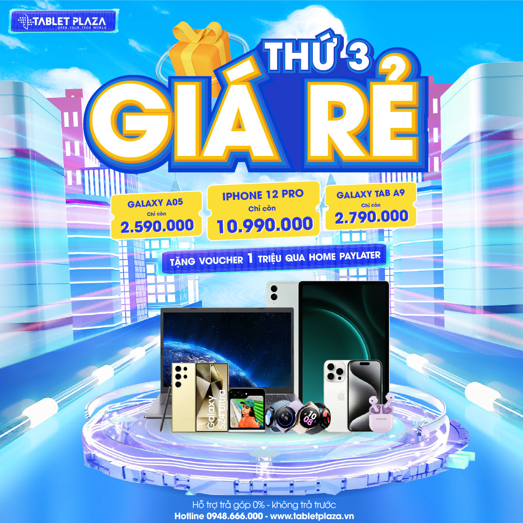 Thứ 3 giá rẻ sắm thả ga