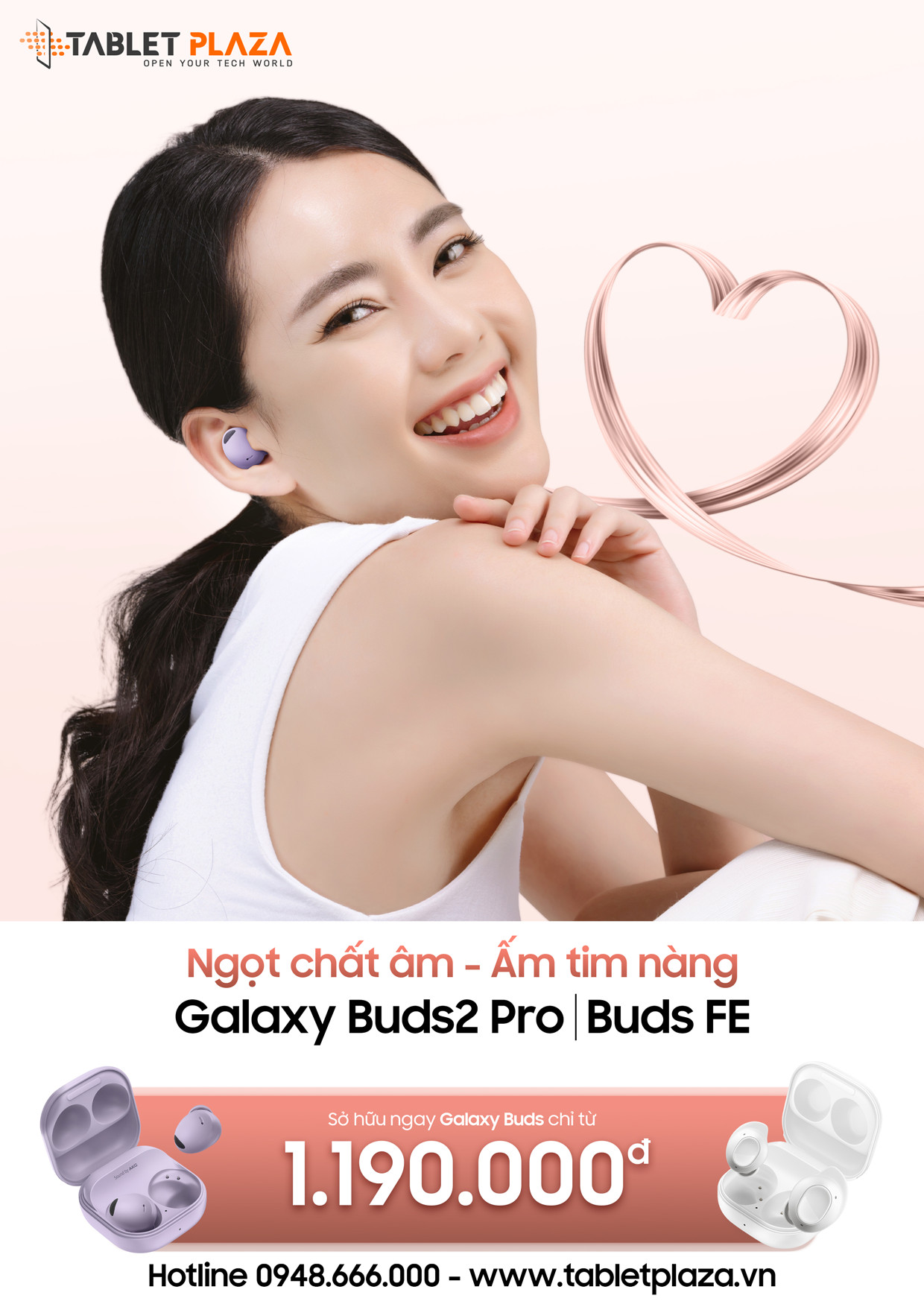 Trao những giai điệu yêu thương với galaxy buds series