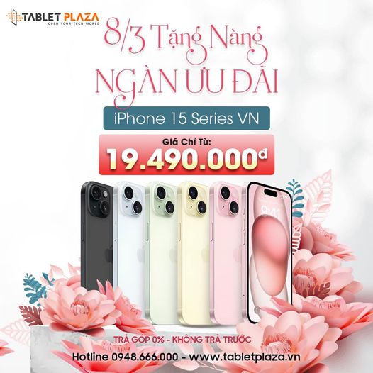 Tặng nàng ngàn ưu đãi giá siêu tốt tại Tablet Plaza