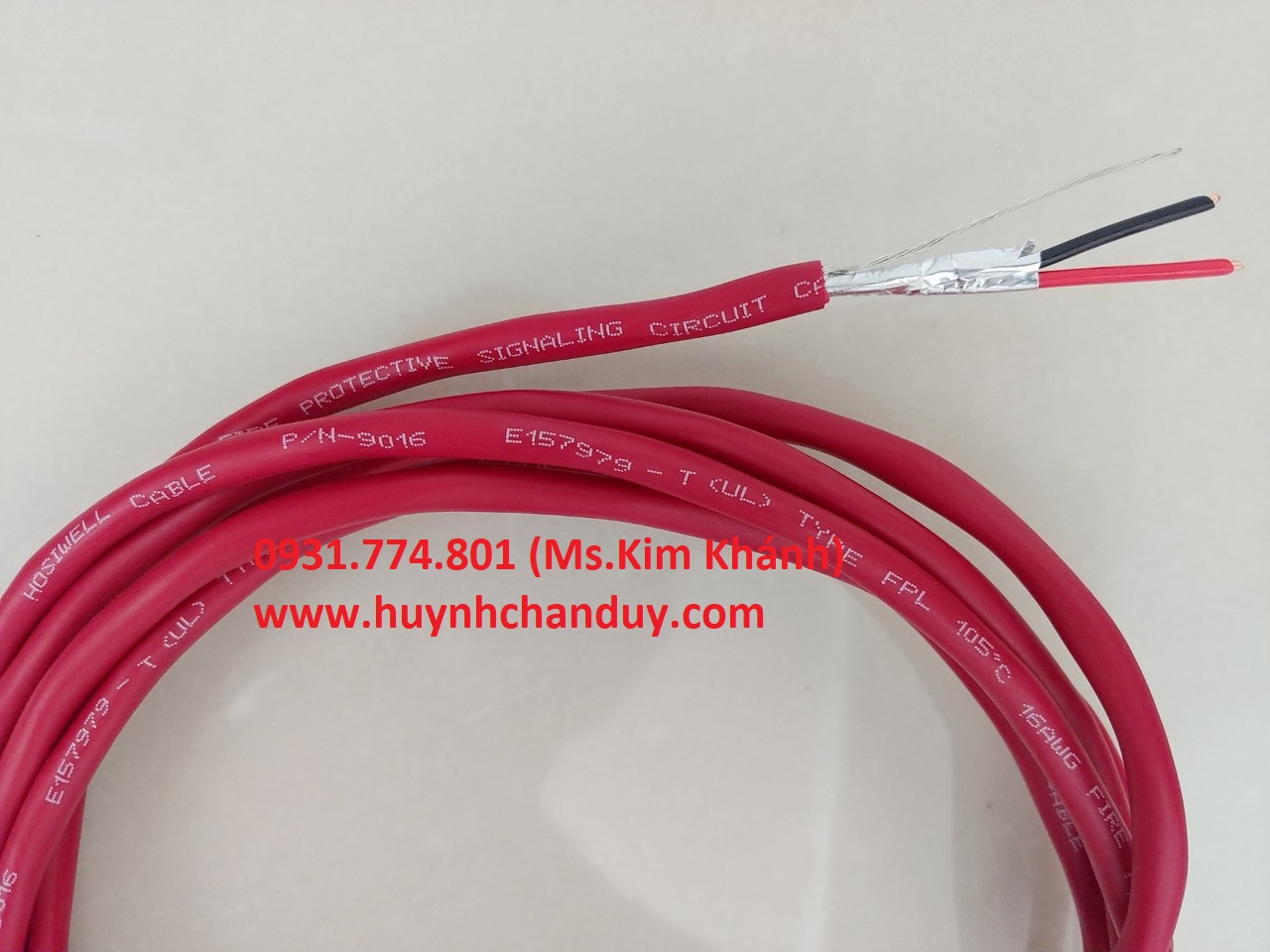 Cáp Hosiwell tín hiệu báo cháy chống nhiễu chống lan 1Pair 16AWG-LSZH