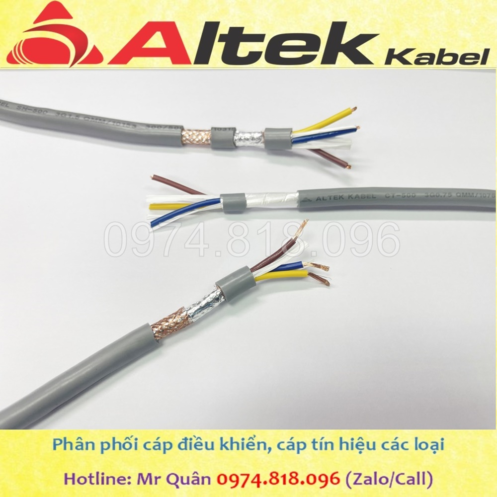 Dây cáp điện, cáp điều khiển nhiều lõi altek kabel