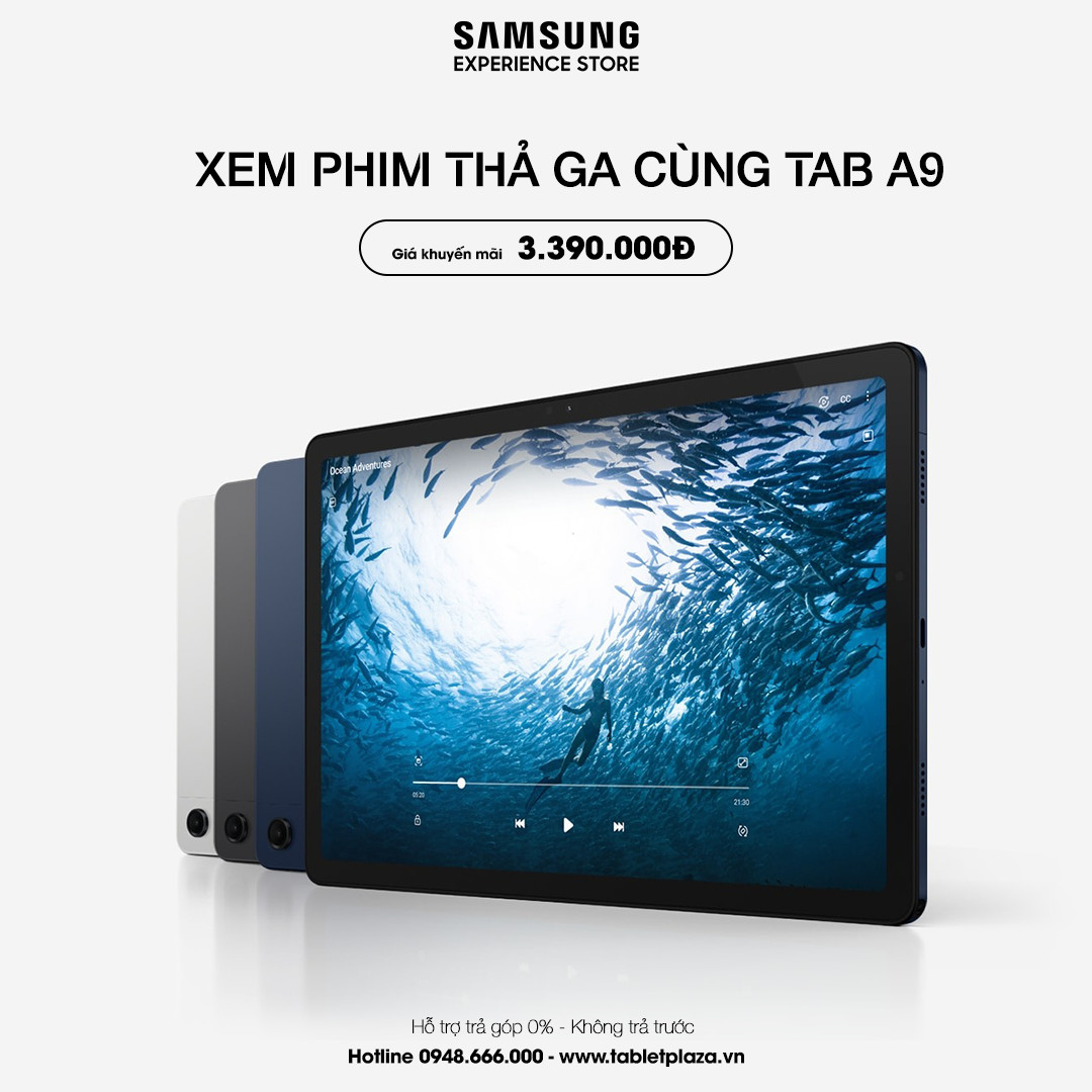 Xem phim thả ga cùng tab A9