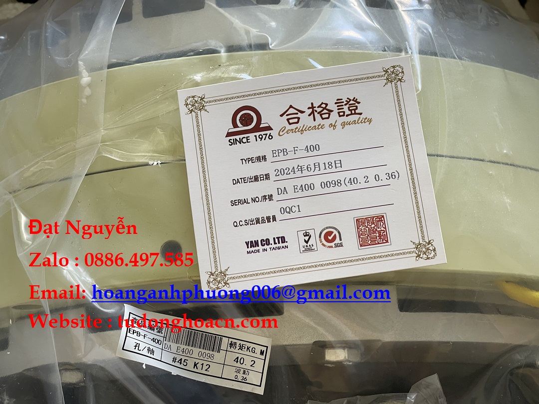 Thắng Từ EPB-F-400 Hãng Yan giải pháp hoàn hảo cho hệ thống tự động