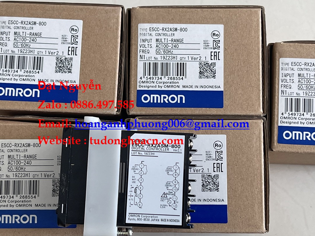 Bộ điều khiển nhiệt độ Omron E5CC-RX2ASM-800 giải pháp điều khiển