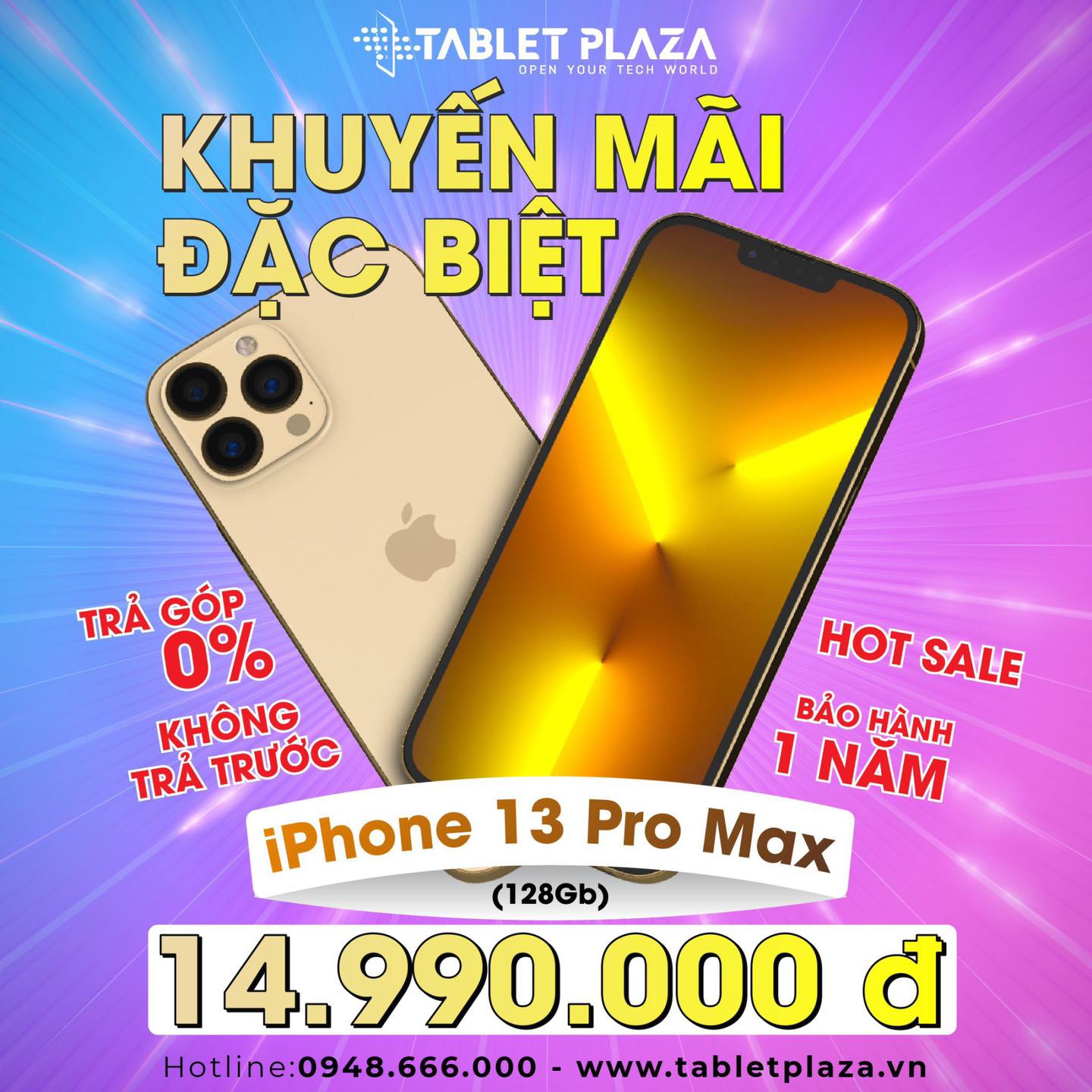 Iphone 13 Promax giá siêu khuyến mãi chỉ còn 14.990.000đ